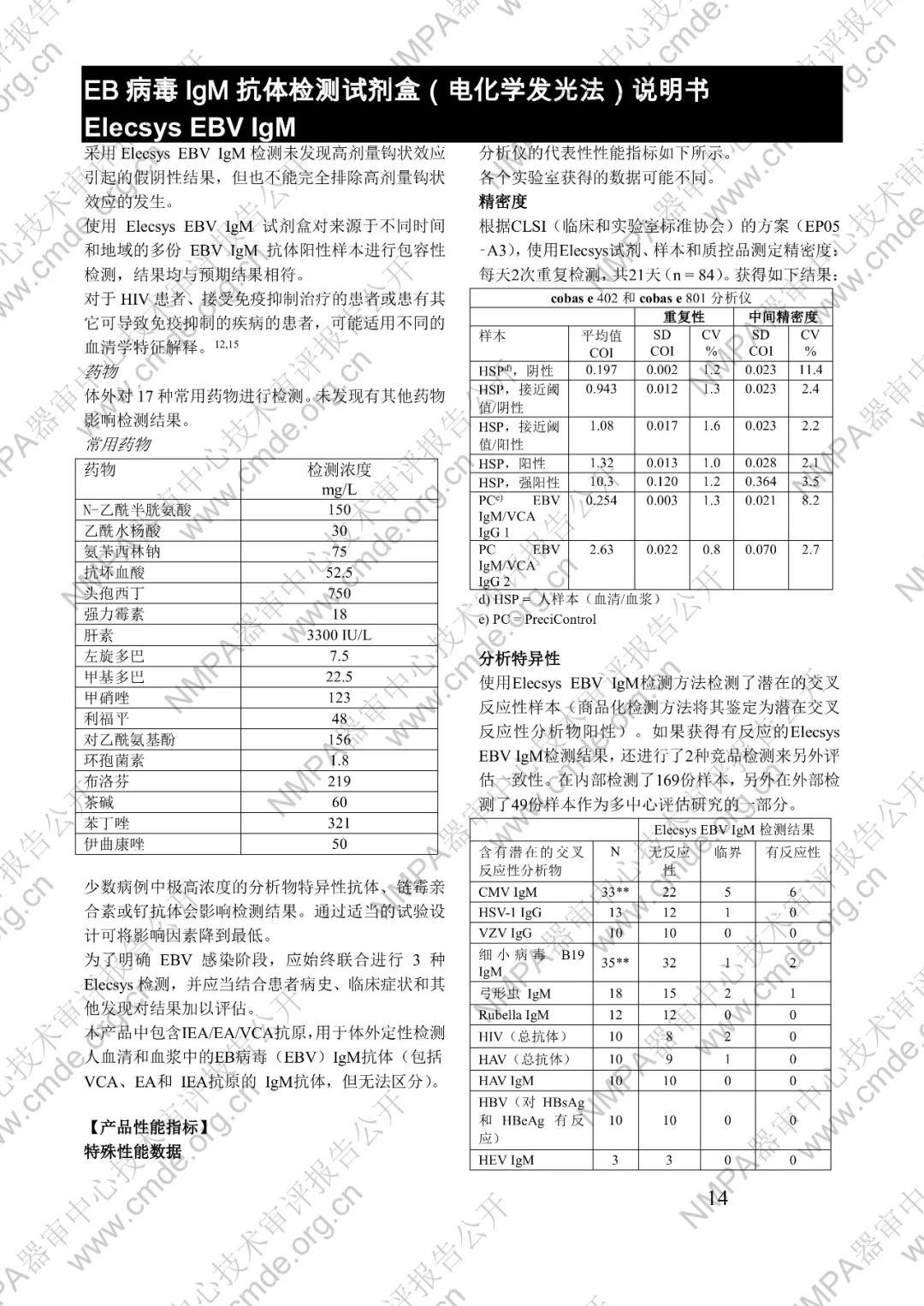 羅氏EB病毒IgM抗體檢測試劑盒（電化學發光法）三類IVD新品審評報告公開(圖27)
